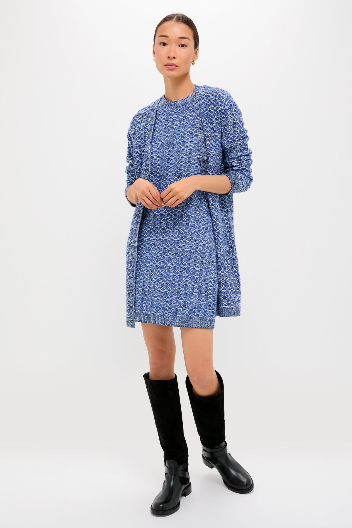 Blue Knit Marie Dress