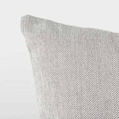 Valence Light Gray Throw Pillow Sectional Piece