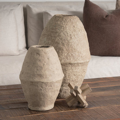 Vega II (Large) 7L x 7W Natural Wood Jack Object