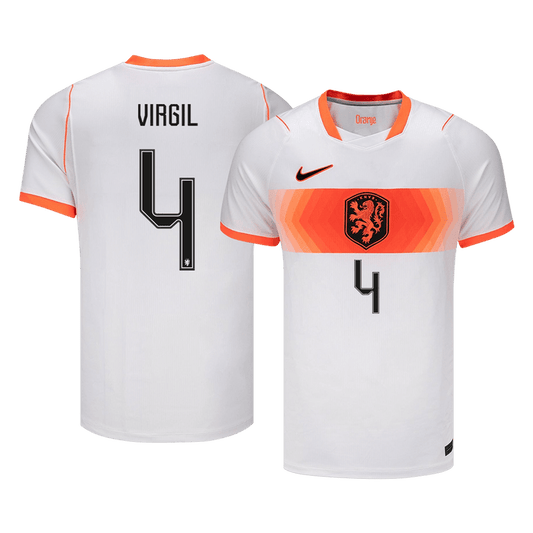 VIRGIL #4 Netherlands Away Soccer Jersey World Cup 2026