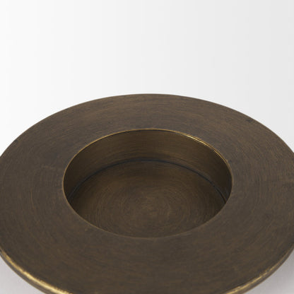 Vivian Gold Metal and Glass Hurricane Candle Holder (Set of 2)