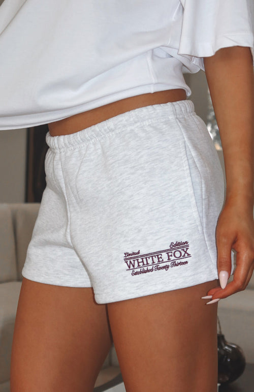 Standing My Ground Lounge Shorts Grey Marle