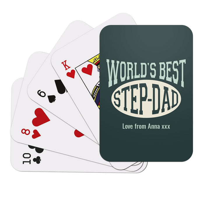 Worlds Best Step Dad Playing Cards