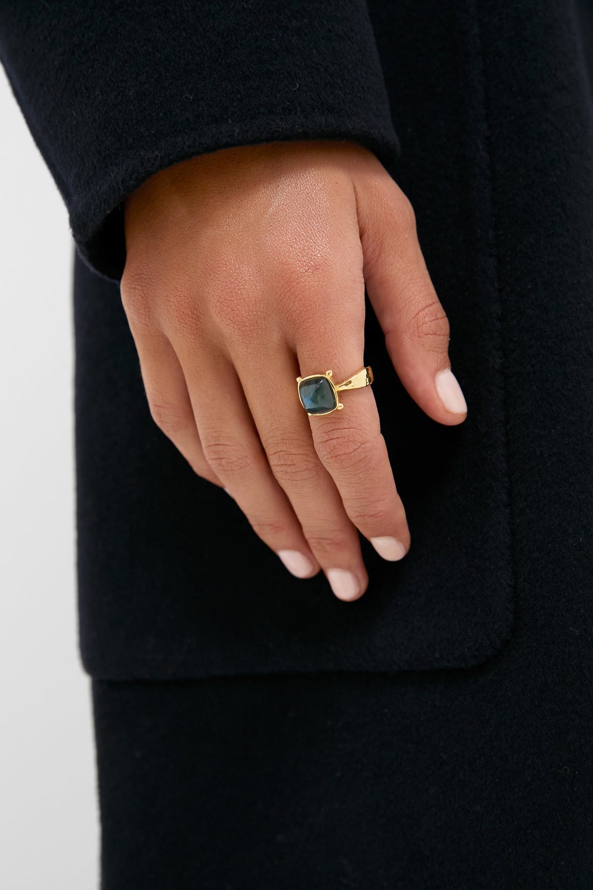Blue Labradorite Mystic Eye Gem Ring